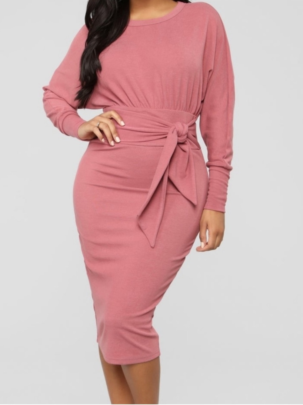 Fashion Nova Never Too Soft Midi Dress XL NWT